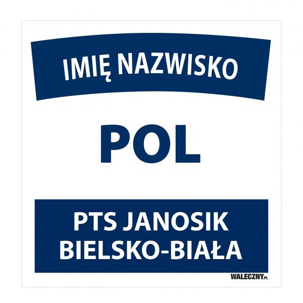 Plastron PTS Janosik (niebieski) - fluo, plastron, plastrony, PTS Janosik, sklepy klubowe